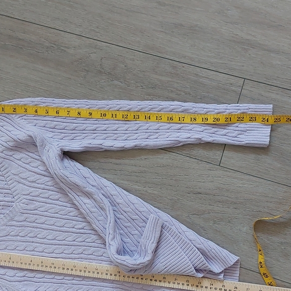 CROFT & BARROW Woman Longsleeve Lavender V-Neck Pullover Sweater Size Small - Picture 11 of 12